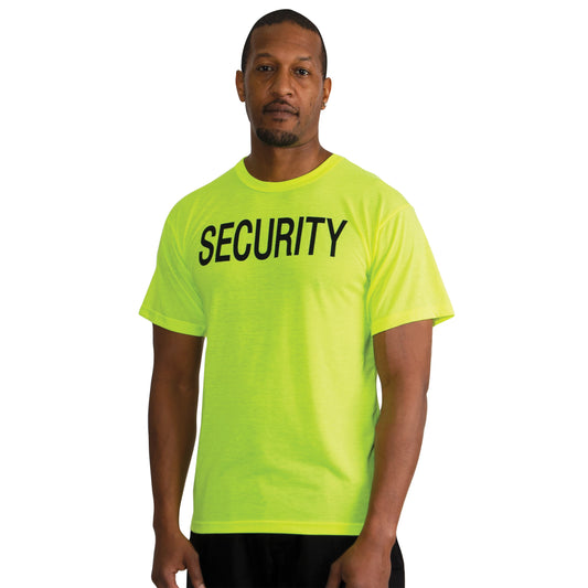 2-Sided Security T-Shirt - Safety Green