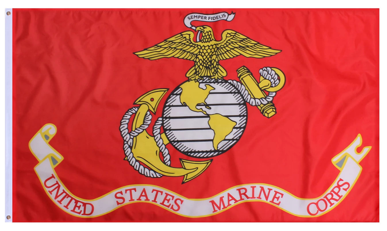 U.S.M.C. w/ G&A Flag