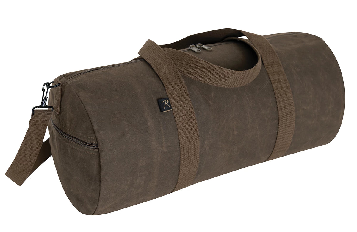 Waxed Canvas Shoulder Duffle Bag - 24 Inch – Rothco