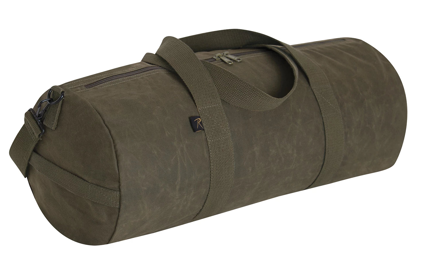 Waxed Canvas Shoulder Duffle Bag - 24 Inch