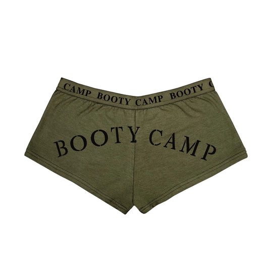 Olive Drab "Booty Camp" Booty Shorts