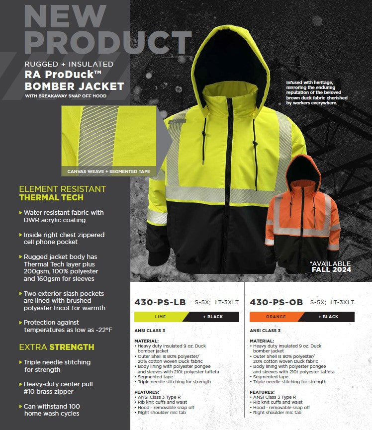 24-430 ProDuck™ Bomber Jacket w/ Hood