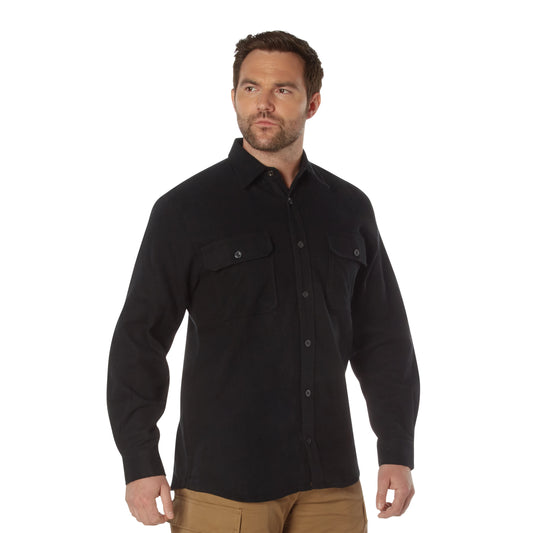 Heavy Weight Solid Flannel Shirt