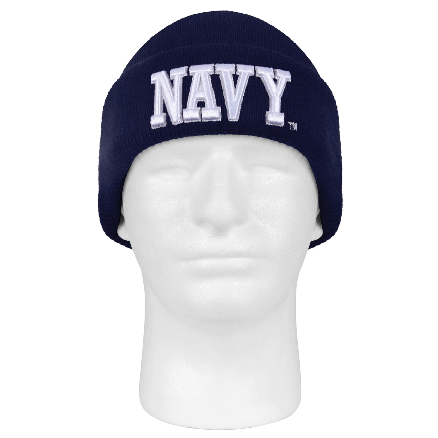 Deluxe Navy Embroidered Watch Cap