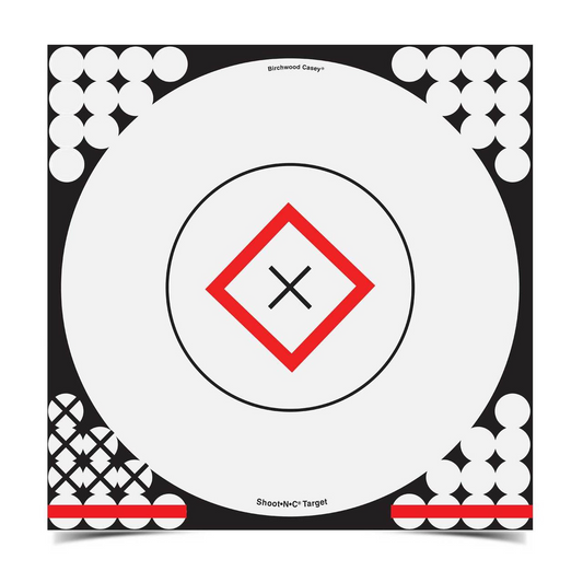 Shoot-N-C 17.25 Inch Open-Sight Target, 5 Targets - 200 Pasters