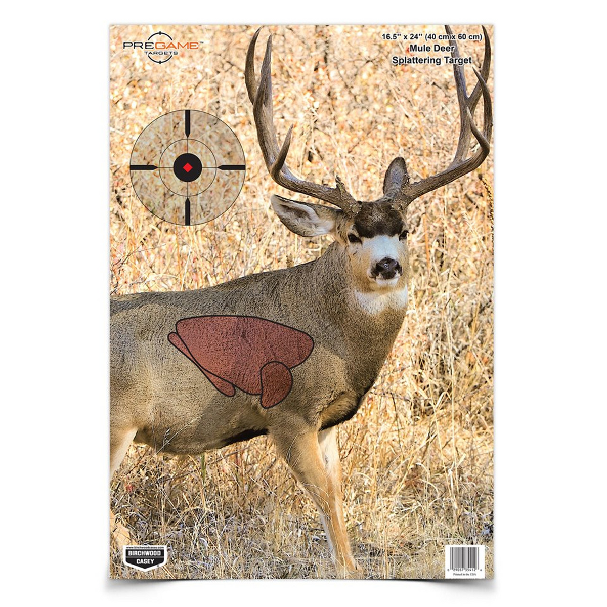 PREGAME 16.5 x 24 Inch Mule Deer, 3 Targets