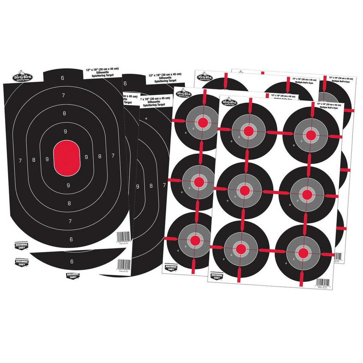 Dirty Bird 12 x 18 Target Combo 8-Pack