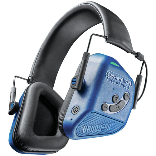 Champion Targets 40981 Vanquish Pro Electronic Hearing Protection Earmuffs, Blue