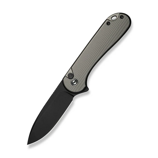 CIVIVI Button Lock Elementum II Flipper Knife Aluminum Handle (2.96"" Nitro-V Blade)