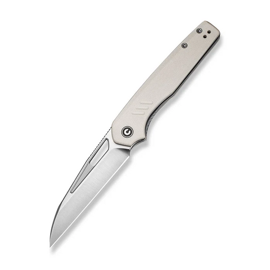 Guile Front Flipper & Thumb Hole Knife Ivory G10 Handle