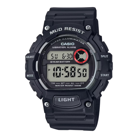 Mud-Resistant Digital Watch w/ Vibration Alarm