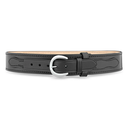 2-1/4"" Plain Leather River Belt with Nickel Buckle