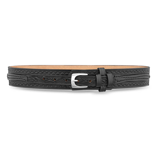 1-3/4"" Floral Ranger Belt with Nickel Buckle