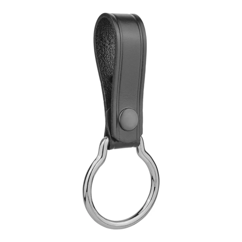 Plain Leather D Cell Flashlight Strap with Metal Ring