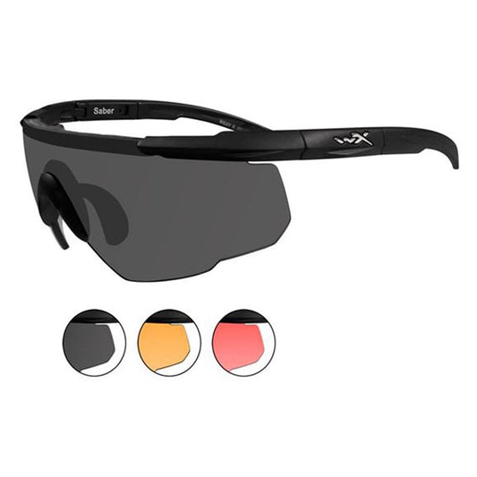 Wiley X Saber Advanced 3 Lens Array - Smoke Grey, Light Rust, Vermillion