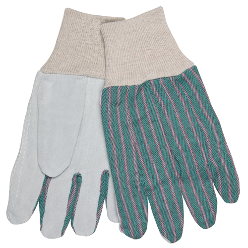 Ladies Clute Knit Wrist Leather Palm