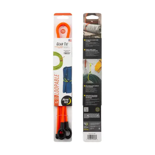 Gear Tie Loopable Twist Tie - 2 Pack
