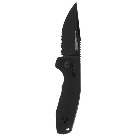 SOG-TAC AU Compact – Black / Partially Serrated