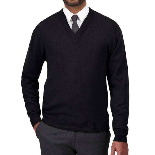 cobmex-sw023-unisex-v-neck-long-sleeve-pullover