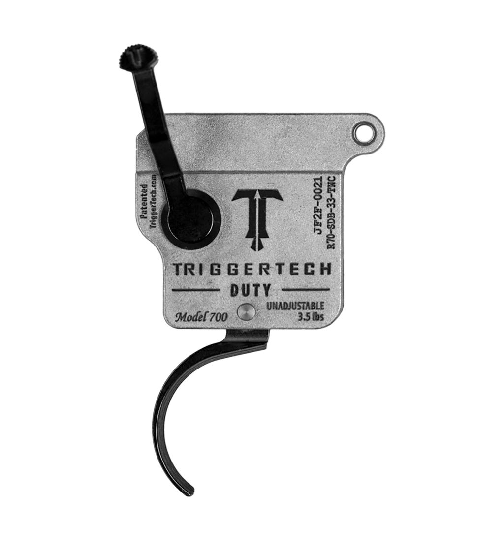Rem700 Duty - Right Hand, Black Curved, No Bolt Release