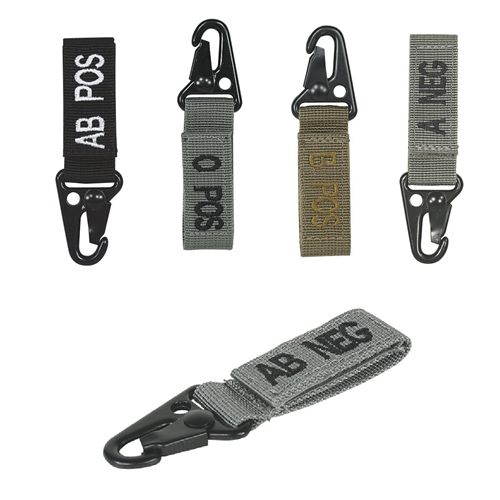 Embroidered Blood Type Tags (B+)