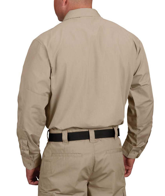 Propper Men's RevTac Stretch Tactical Long Sleeve Shirt - Khaki