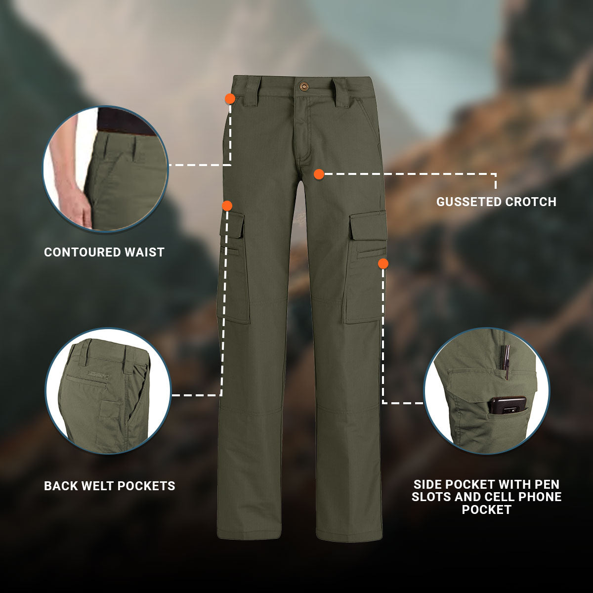 Propper Women's RevTac Tactical Stretch Pants - Olive