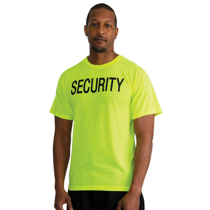 2-Sided Security T-Shirt - Safety Green