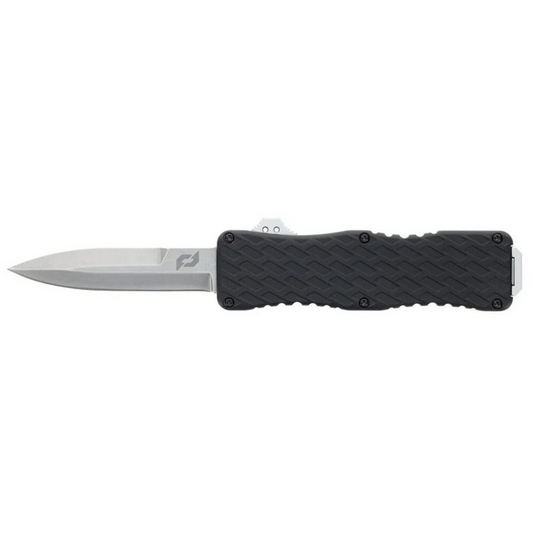Schrade 1135967 Uproar Double Action OTF Out-the-Front Automatic Knife 3.00"" D2 Single Edge Dagger Blade, Aluminum Handle