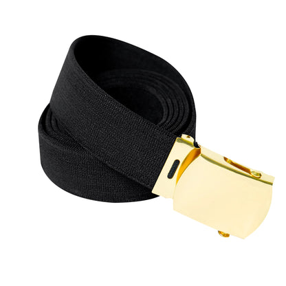 Elastic Stretch Web Belt - 54 Inches Long | Black