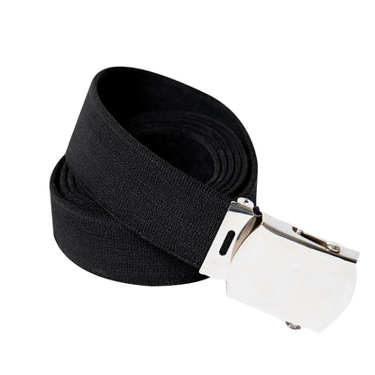 Elastic Stretch Web Belt - 54 Inches Long | Black