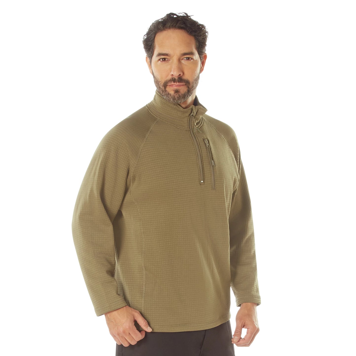 Grid Fleece Pullover