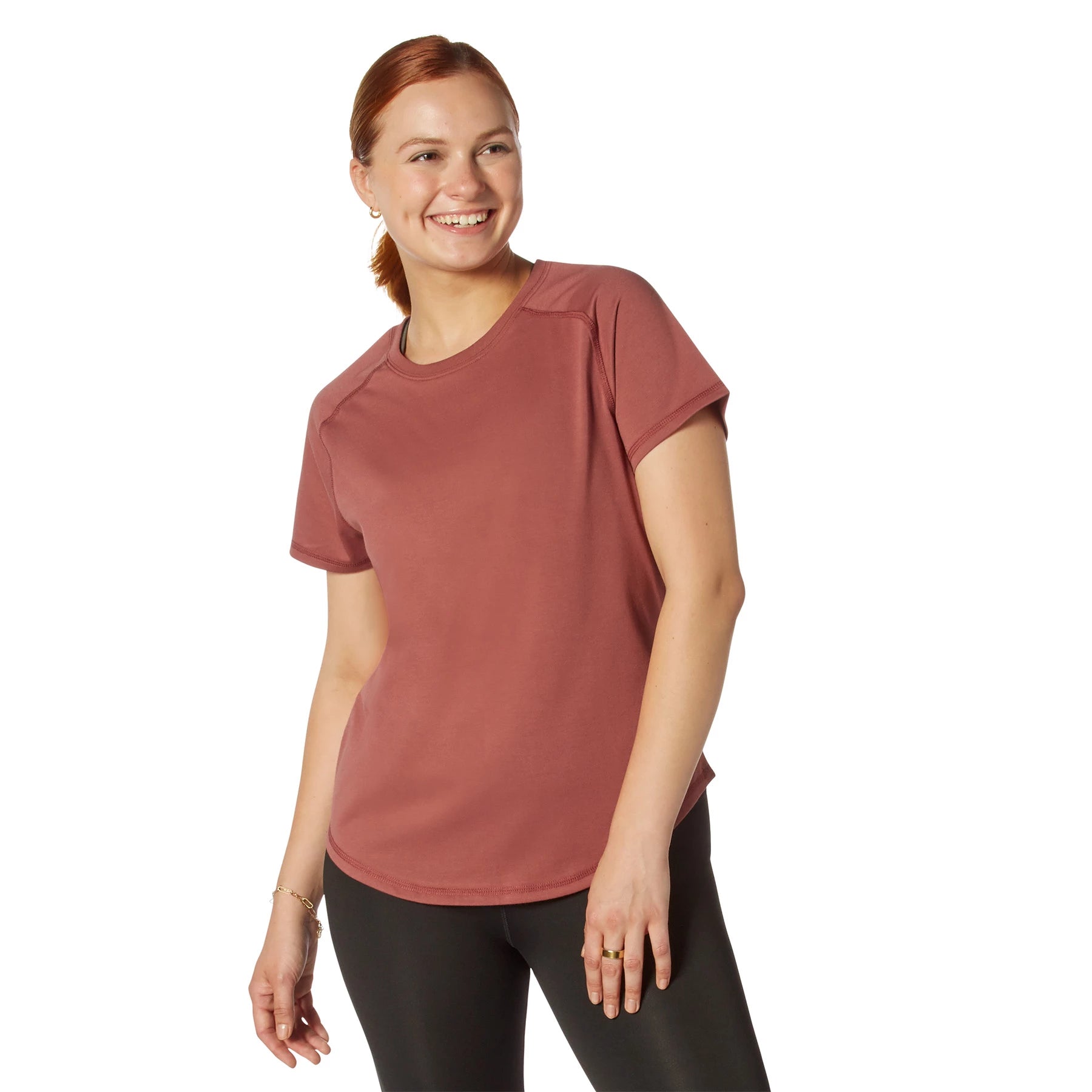 Womens Essential Moisture Wicking Raglan Sleeve T-Shirt