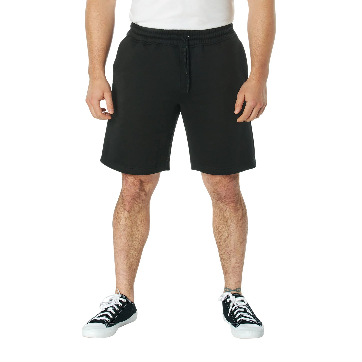 Camo And Solid Color Sweatshorts
