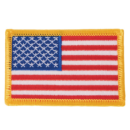 Iron On / Sew On Embroidered US Flag Patch