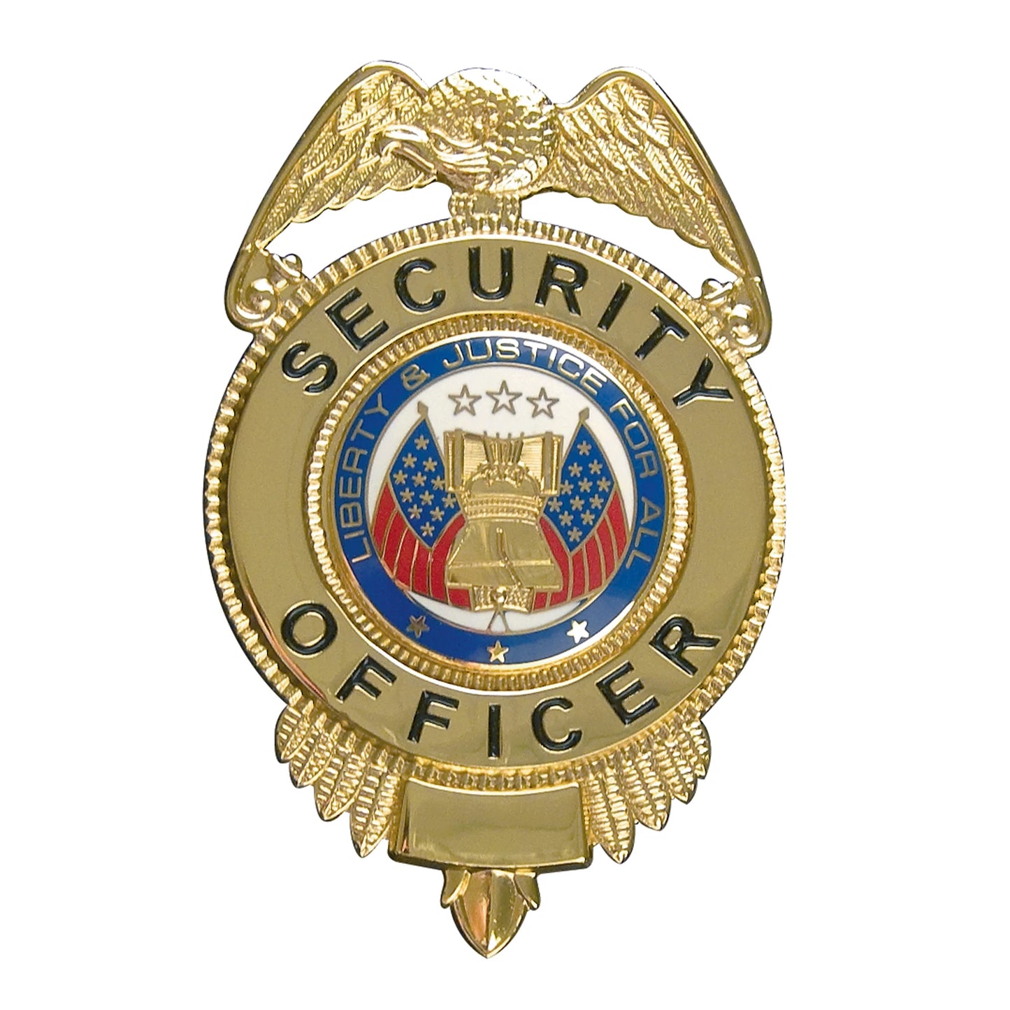 Security Officer Badge With Flags