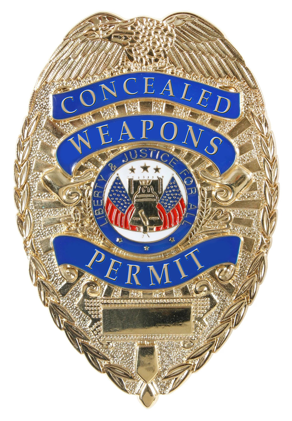 Deluxe "Concealed Weapons Permit" Badge