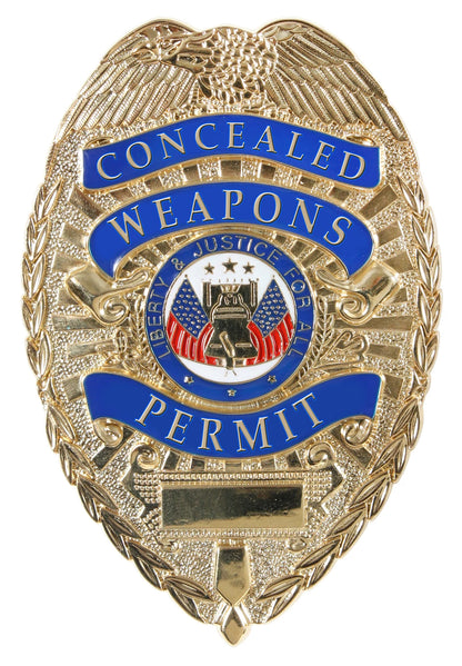 Deluxe "Concealed Weapons Permit" Badge