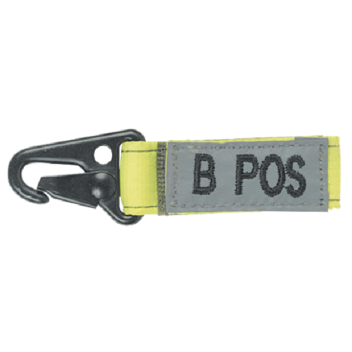 Embroidered Blood Type Tags (B+)