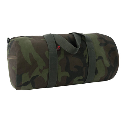Midnight Camo Canvas Shoulder Duffle Bag