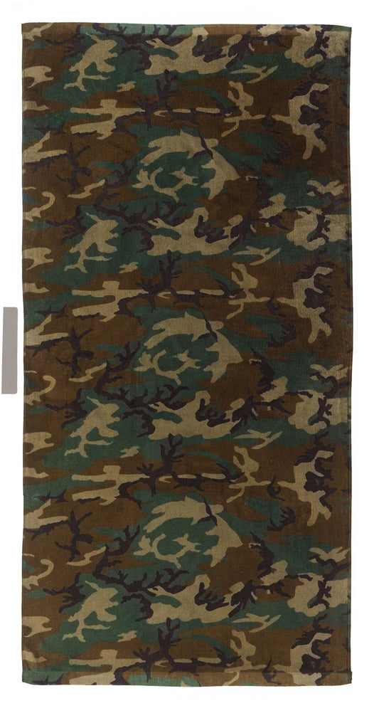 Woodland Camo Beach Towel