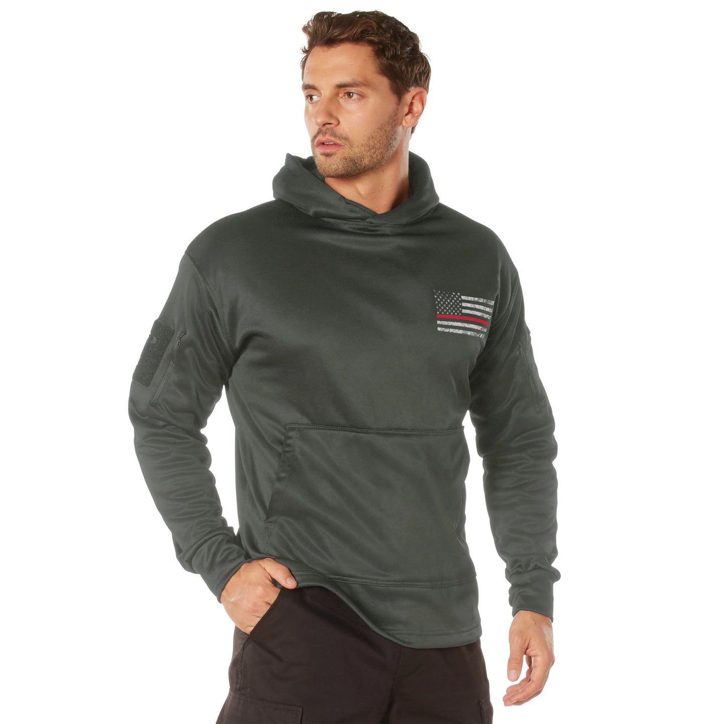 Concealed Carry Thin Red Line Hoodie
