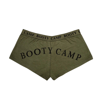 Olive Drab "Booty Camp" Booty Shorts