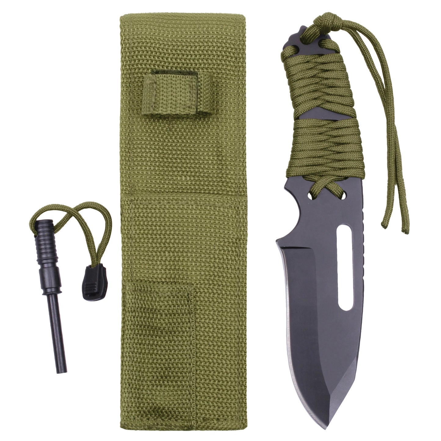 Large Paracord Knife With Fire Starter