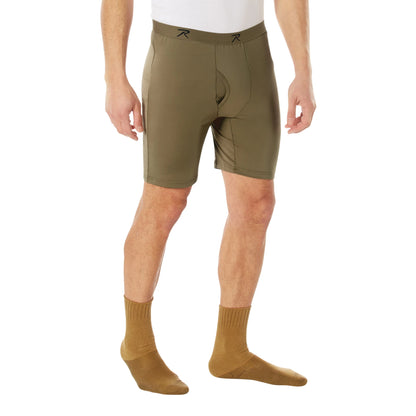 Long Length Moisture Wicking Performance Boxer Shorts