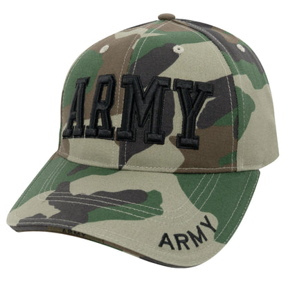 Deluxe Army Embroidered Low Profile Insignia Cap