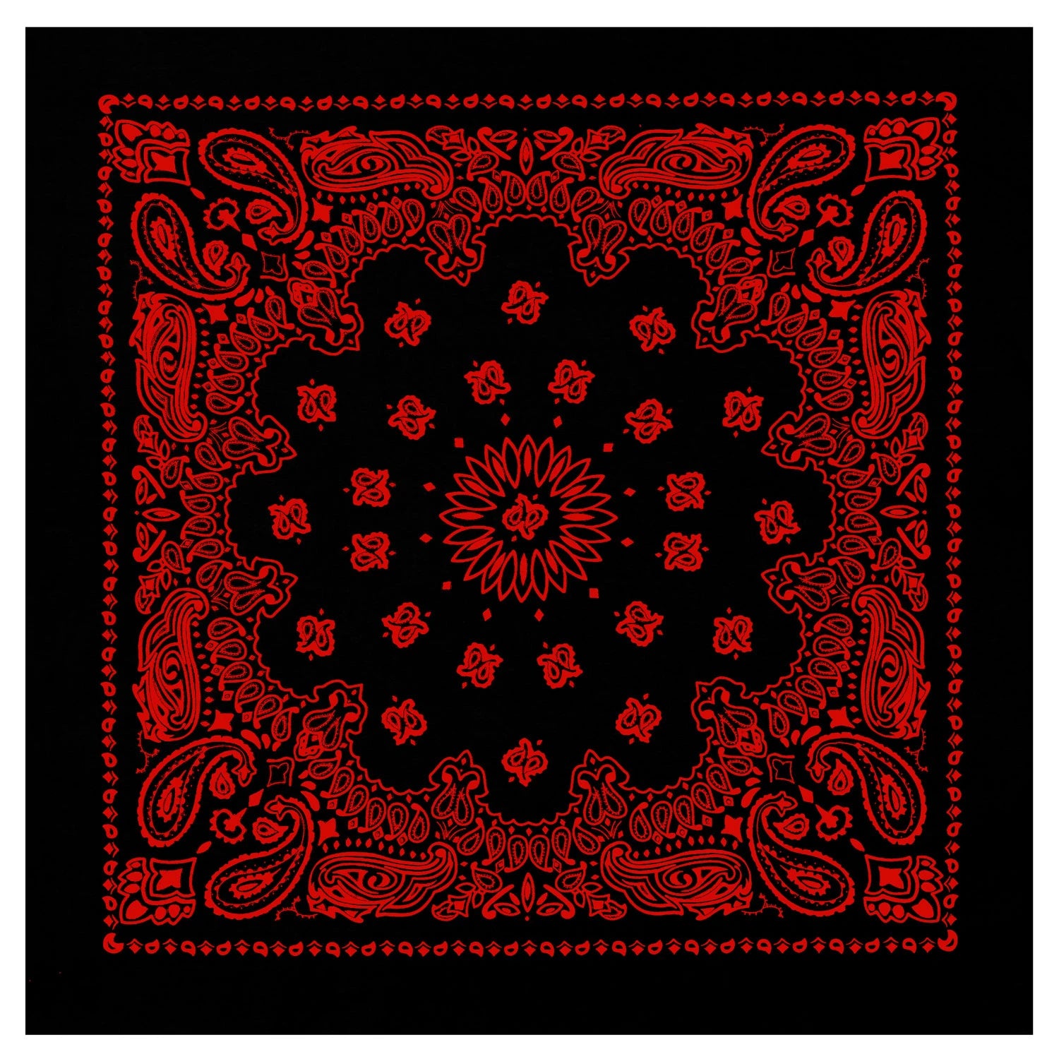 Trainmen Paisley Bandana - 22" X 22"