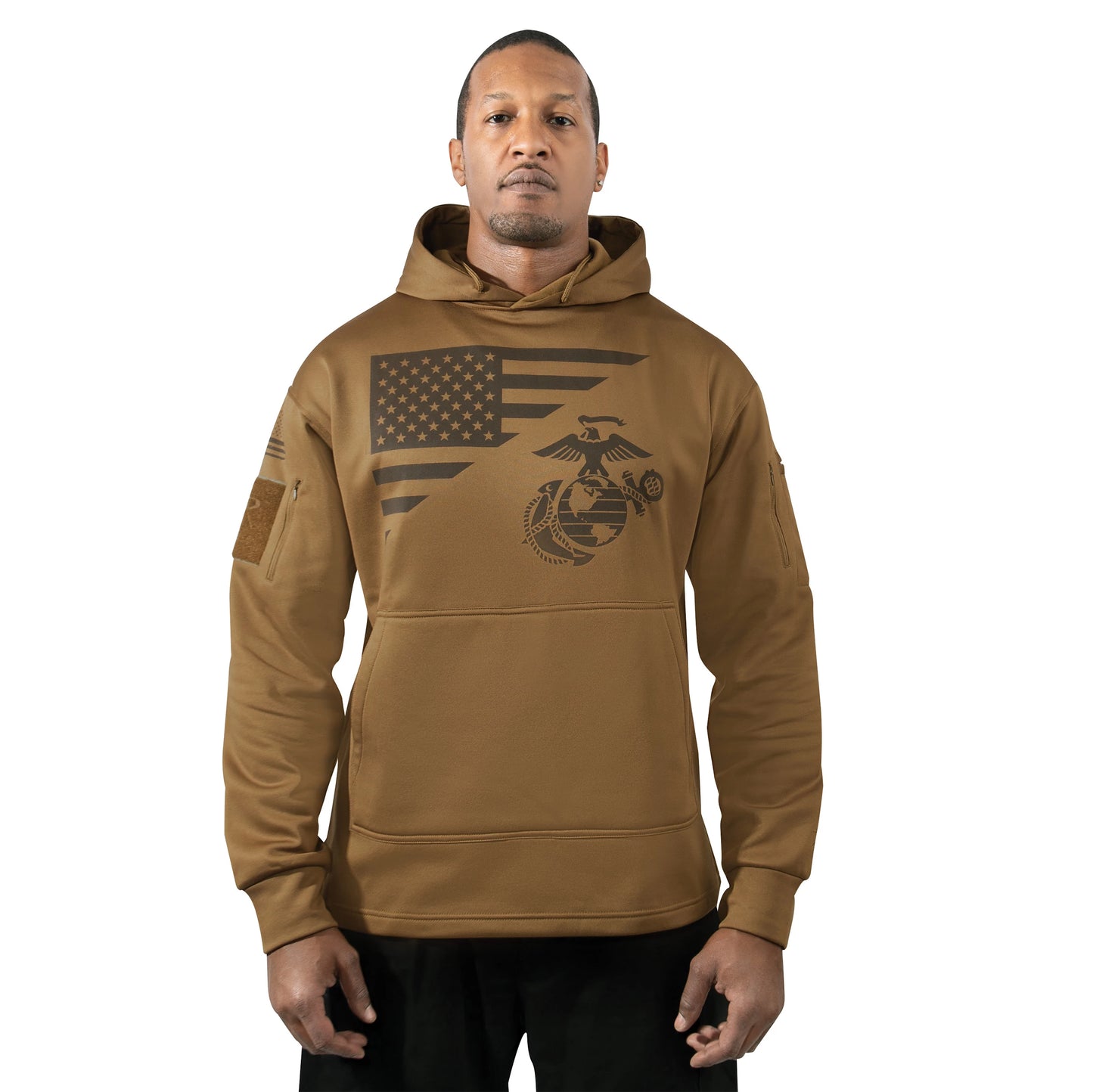 US Flag / USMC Eagle, Globe, & Anchor Concealed Carry Hoodie