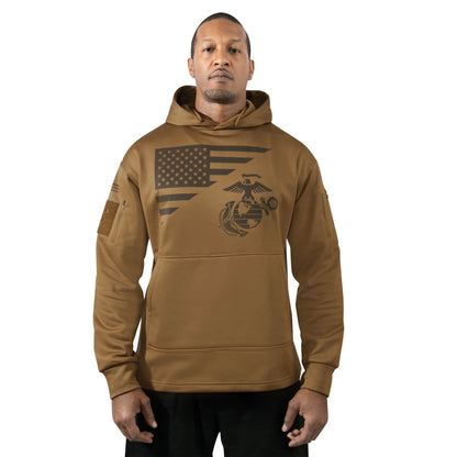 US Flag / USMC Eagle, Globe, & Anchor Concealed Carry Hoodie