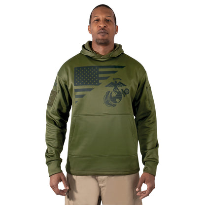 US Flag / USMC Eagle, Globe, & Anchor Concealed Carry Hoodie
